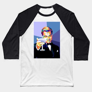 Dicaprio Cheers Meme Pop Art Baseball T-Shirt